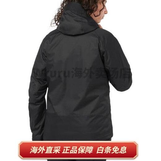 萨洛蒙（Salomon）Patroller 3in1 纯色连帽拉链含夹克外套 女款 黑色 黑色 XS