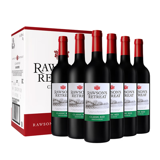 洛神山庄（Rawsons Retreat）奔富 经典干红葡萄酒 13度 750ml*6瓶 整箱装 官方直供 正品行货