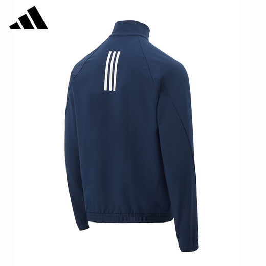 Adidas Jacke Herren 2025 Frühlings- und Herbst -New Casual Sportswear Mode vielseitige Kragenjacke Outdoor Fitness Running Clothes JE1343 [offizielles authentisches Produkt, eine gefälschte Entschädigung zehn] l
