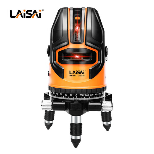 Laise laser infrared level high-precision strong light thin line 12 line green light blue light automatic wall-mounted LS686SPD red light five-wire single electric