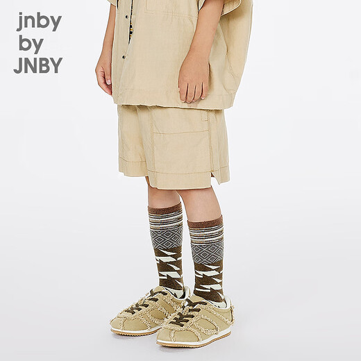jnby by JNBY新款江南布衣童装宽松短款直筒裤25夏男女童1P5E12200 212/浅灰卡其 110 cm