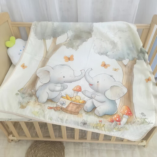 Baby blanket autumn and winter quilt newborn baby beanie fleece comfort blanket baby newborn quilt unique blanket forest deer beanie fleece blanket