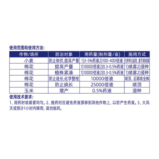 50% Chlormequat plant growth regulator for corn, wheat and cotton to increase yield, prevent lodging and prevent crazy growth 1000g