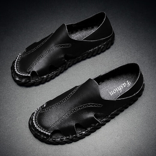 Steffie Love Sandalias Romanas para hombres 2025 Nuevo verano Drive Lazy Soft Soft Sole de cuero casual de cuero de moda Huecar Sandalias de cuero de doble propósito 9926 Color de trigo 39