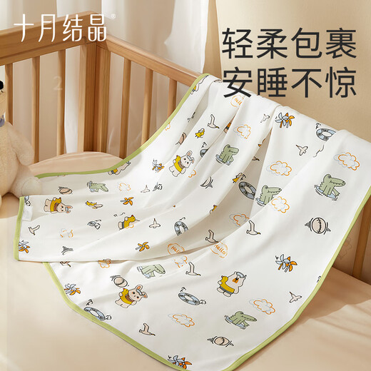 October crystal baby bag single summer thin delivery room swaddle towel newborn baby quilt pure cotton quilt Summer coast 85*85