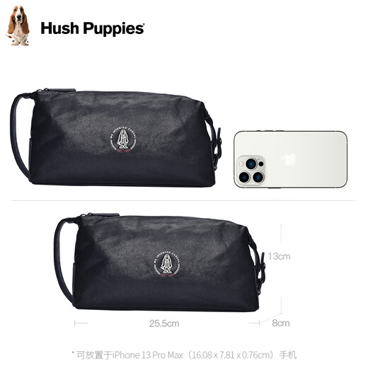 Hush Puppies handbag for men's retro hand grab bag vegetable tanned leather men's bag large capacity to give boyfriend birthday gift
