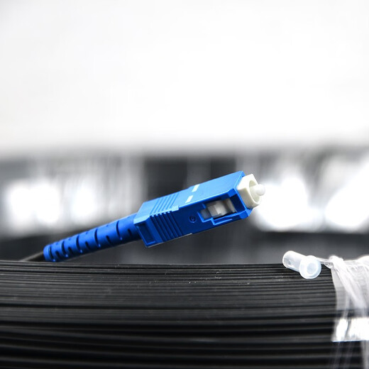 鲁诚讯家用工程成品皮线光纤线SCUPC SCUPC光纤跳线光钎线单芯单模光纤移动电信联通广电通用千兆网络 800米