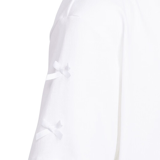 Adidas (adidas) T-shirt des filles de vêtements pour enfants 25 été 101 Spot Dog Joint Style Embellifhed Bow Children's Pure Cotton Colon