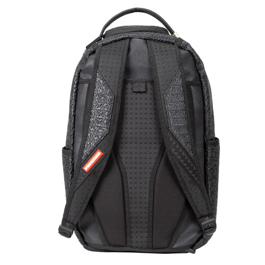 SPRAYGROUND大Logo鲨鱼嘴纯色压印休闲 PVC(聚氯乙烯) 双肩包 常规 男女同款 黑色 无礼盒