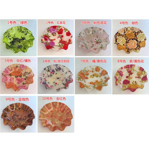 
Yonghuan A694 fruit plate color flower disc fruit plate plexiglass plate fruit 22cm a6945 color - rose red orange 22cm 490554