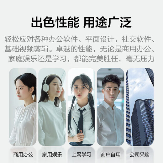 Colorful computer desktop intel Intel Core i7 2G independent display commercial office home host assembly complete machine CF16C host + 21.5 Lenovo cool display i7-13700F 32G memory 512G solid state drive