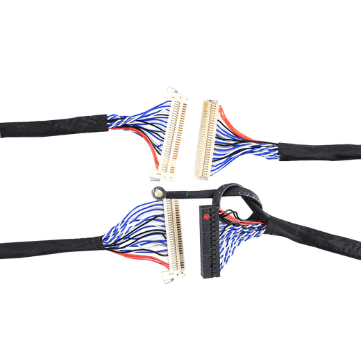 Zejie FIX-30PIN LCD LVDS dual 8-screen cable with buckle and ground wire 25/30/40/50/60/100/150 FIX-30PIN with card 500MM No Specifications