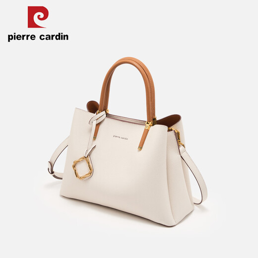 Pierre Cardin Light Luxury Pendlertasche 2025 Neue Mode vielseitige Kapazität Einfacher trendiger One-Shoulder Crossbody Damenbeutel Beige