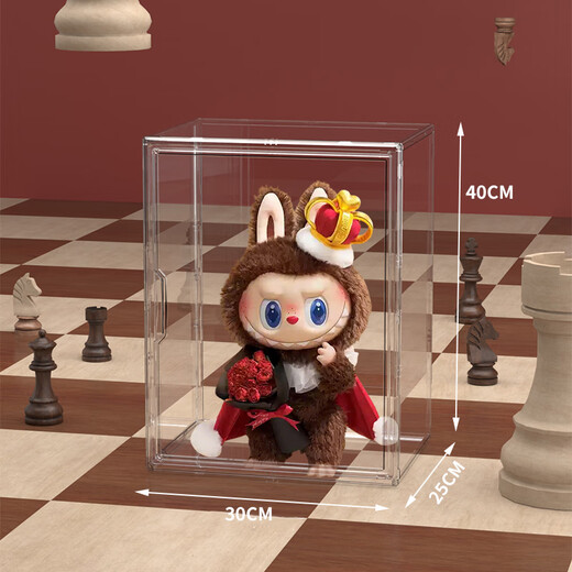 Sailoto labubu display box enamel labubu display box king labubu blind box storage box pendant transparent dustproof extra large labubu storage box