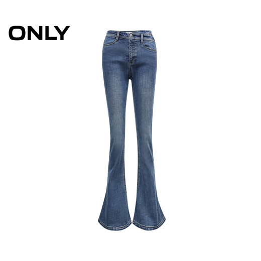 ONLY 2025 Spring Lycra Retro Slim High Waist Flared Jeans for Women|125332056