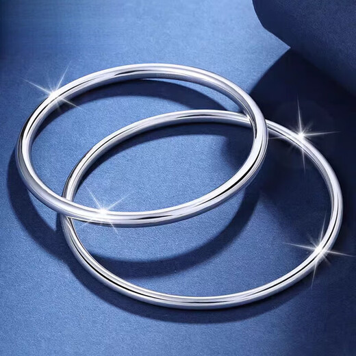 Shanhefu platinum bracelet for women pt950 pure platinum solid platinum bracelet smooth plain ring round bracelet customized ring number 50-64 optional 100 grams 7-10 days delivery