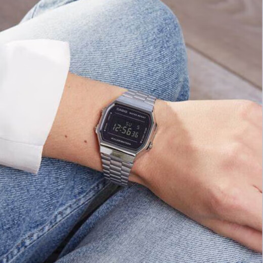 CASIO Watch Flagship Store Matrix Waterproof Student Men's Quartz Electronic Watch Small Black Watch New Year's Gift A168WEM-1PR