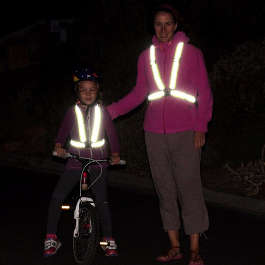 Quxing Reflective Clothes Reflective Vest Elastic Strap Adjustable Unisex Uniform Size for Men and Women Night Running Cycling Car Safety Police SN269 Jingcang Jisuda Strap-Green