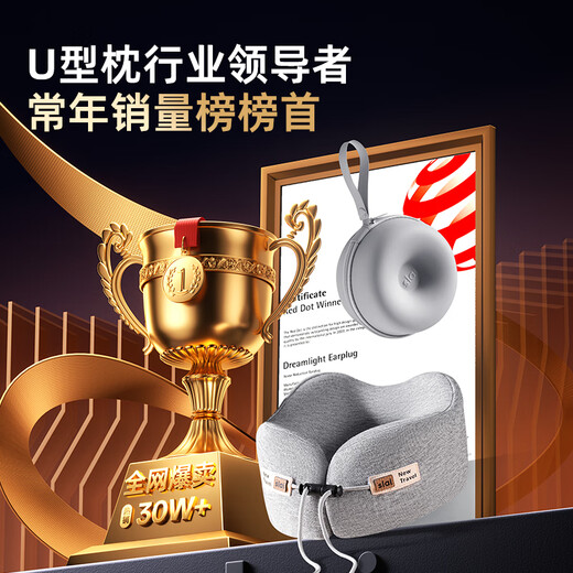 Slaiyi u-shaped pillow neck pillow portable travel neck memory foam car inflatable U-shaped airplane nap u-shaped headrest