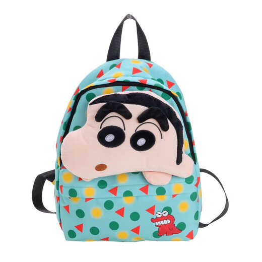 Xiaoxin Doll New Style Crayon Xiaoxin Coupte de moule floral Couleur de couleur Bloc Sac à dos Big Head Cartoon Student Student scolaire polyvalent DD-519 # Green