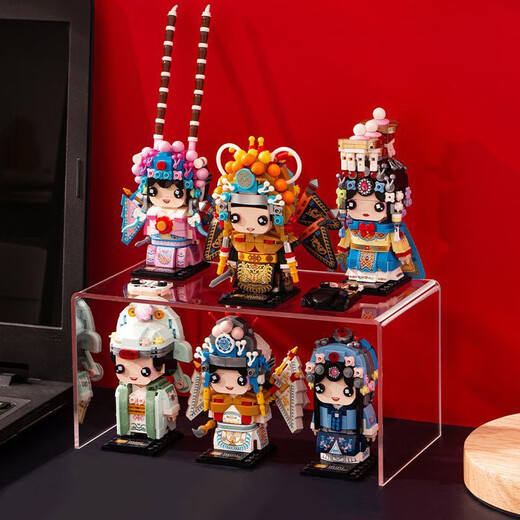 蒲恋LOZ/俐智京剧积木戏曲刀马旦方头人小颗粒拼装玩具中国风国潮戏剧 1349 嫦娥