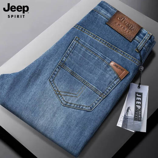 Jeep Spirit Jeep Summer Thin Men's Jeep Straight Loose среднего возраста с высоким уровнем талии.