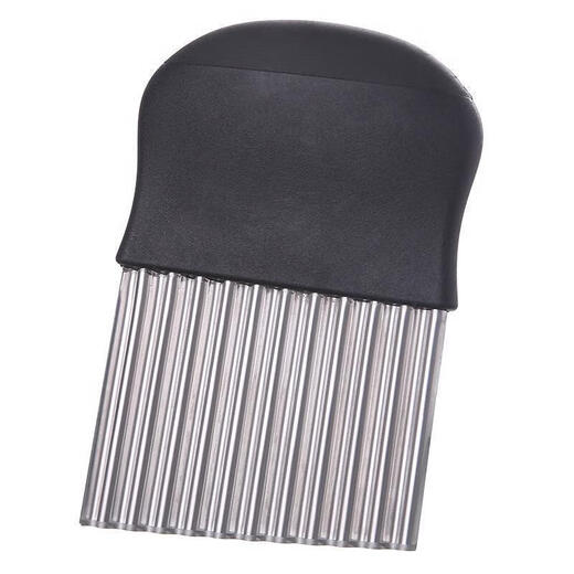 Corrugated Knife Wolf Tooth Potato Knife Cutting French Fries Kitchen Gadgets Stainless Steel Wave Knife Wolf Tooth Potato Slicer Handleless Potato Cutting 2 Pack