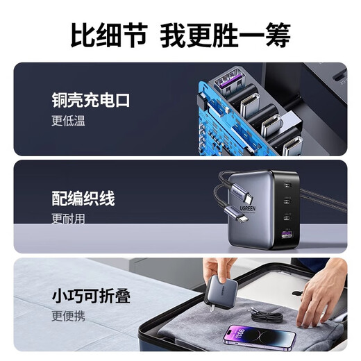 Leiluoke Flash Charge 100W Gallium Nitride Charger Multi-Port Pd Fast Charging Pild iPhone 14GAN APPROJET pour Huawei Apple MacBook Pro Lenovo Xiaomi ordinateur