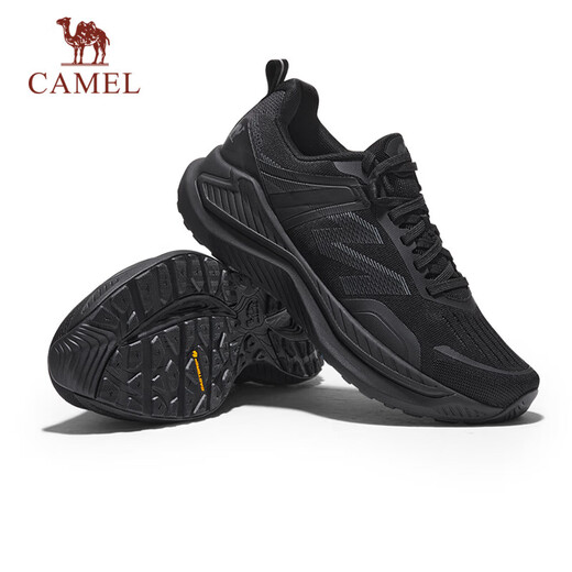骆驼（CAMEL）追风慢跑步女鞋全地形休闲运动鞋子 K24B09L7039 幻影黑 37