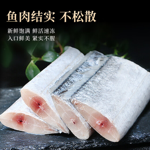Haifu Shandong four-finger wide-banded fish segment net weight 3Jin Jin is equal to 0.5kg head and tail removed fresh saury fish - straight from the source