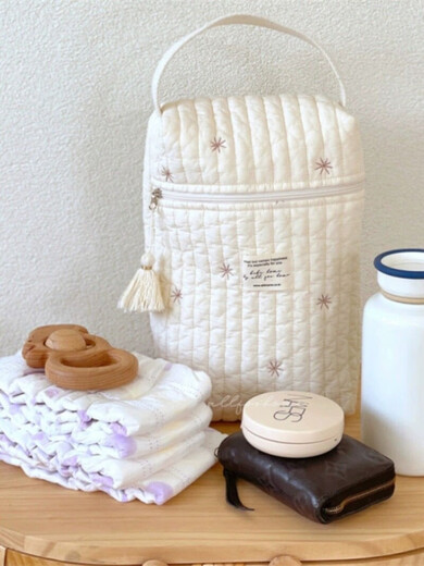 Jiaojing Brustpumpe Aufbewahrungstasche koreanische Mutterbeutel Brustpumpe Aufbewahrung Tragbares Reisen Mutter und Babybeutel Handtasche Babybeutel Baby Urin Bären Windel Muttertasche