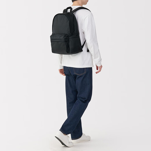 MUJI (MUJI) with PC storage bag thick backpack backpack for men and women bag computer bag school bag travel bag new EFE01A5A black length 43* width 32* height 14cm