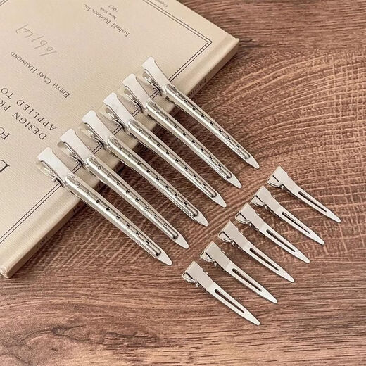 Ins simple seamless hairpin female hair root fixed fluffy hairpin makeup positioning high skull duckbill clip headwear main picture 12-piece set young lady matching 98% like
