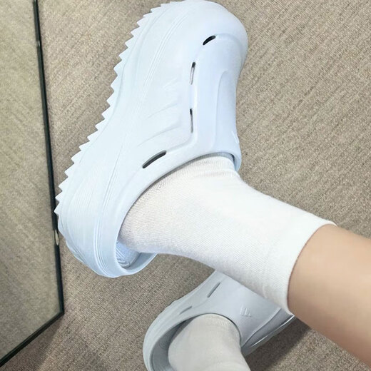 阿迪达斯 （adidas）包头拖鞋男鞋女鞋夏季新款波波凉鞋厚底凉拖鞋轻便休闲鞋运动鞋 JR9273浅蓝 42