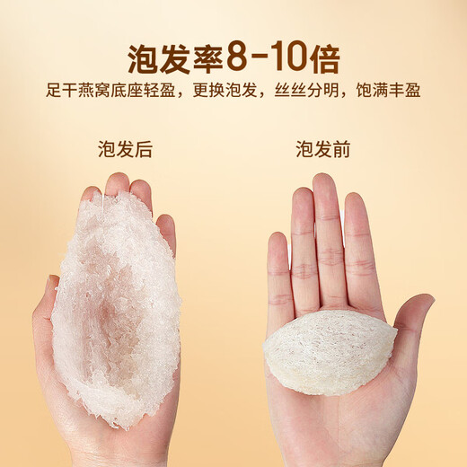 同仁堂干燕窝干盏礼盒孕产妇补营养品 送妈妈长辈礼物 【新品上市】九角礼盒干燕窝50g