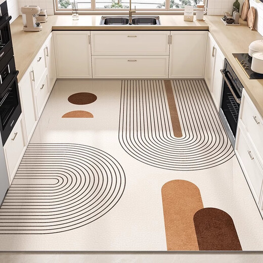 SHANYE COCINA PISO MATS PVC PVC APRESIONAL Y ACEITE La cocina de piso lavable lavable a prueba de aceite, llena de alfombra antideslizante, se puede cortar la alfombra y la alfombra sucia 15917-Qing Yuan Dai 100cm*140cm impermeable y a prueba de aceite tan pronto como limpie