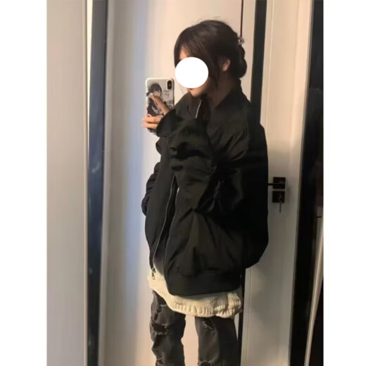 
POUM retro Hong Kong style jacket men's trendy brand teenagers campus handsome thin coat couple top men's clothing LTT-7374 gray M