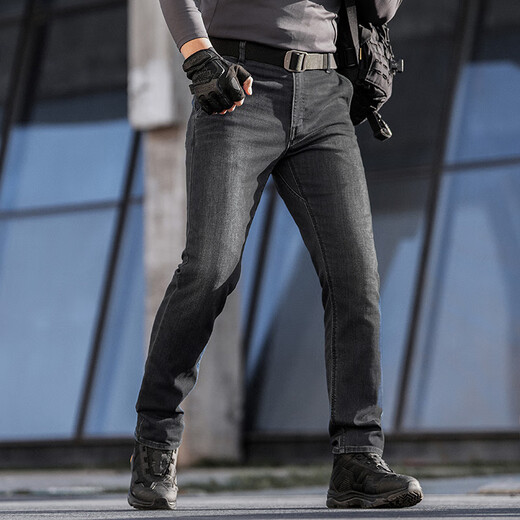 Dragon Tooth Third Generation Dragon Tooth Hidden Blade Tactical Commuting Slim Jeans Straight Version Comfortable and High Wear Resistance Work Simple Outdoor Medium Blue (Hidden Blade) 36 180/88B Height 180 Weight 155-170