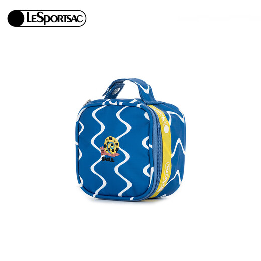 Lesportsac 2025 new style teasing duck series blue children's fun travel storage bag compartment makeup bag Polka dot snail