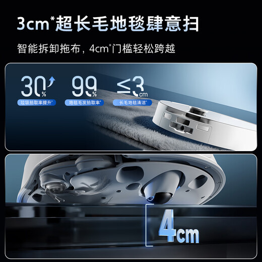 Roborock sweeping robot P20 Ultra Plus all-in-one sweeping, mopping, washing and drying machine automatic dust collection hot water washing mop drying mopping P20 Ultra Plus