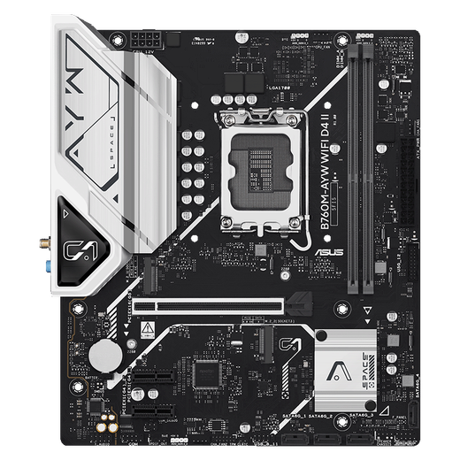 
Asus (ASUS) B760M-AYW WIFI D4 II Ouch Feed Motherboard Support CPU 13600KF/13400F12600KF (Intel B760/LGA 1700)