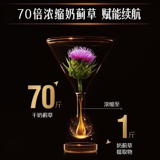 Cunkore美国进口养肝护肝片奶蓟草养肝脏加班熬夜应酬酒精肝常备90粒/瓶