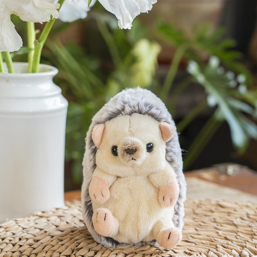 sunlemon  日本仿真小号刺猬毛绒玩偶安抚可爱娃娃公仔生日礼物 棕色刺猬P-9852 现货