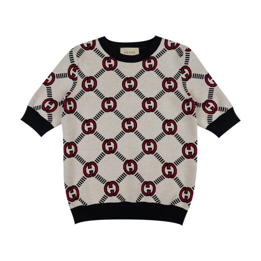 
Gucci (GUCCI) sweater Women's double-sided wool five-quarter sleeve pullover sweater for women (spring and autumn women's sweater) GU678310XKB7TBCW (9194) S