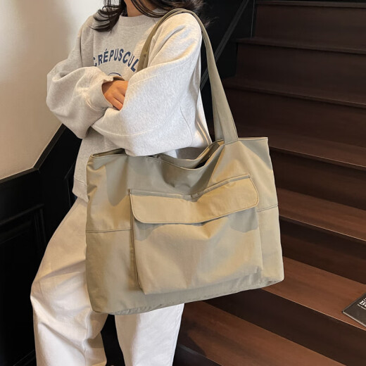 New bag women's bag tote bag casual versatile shoulder bag handbag commuting tote bag simple trendy large capacity black