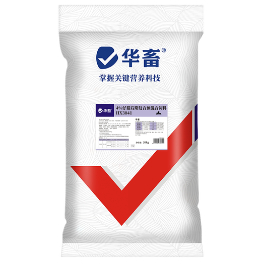 Huazhu pig feed 4% medium pig premix, small pig growing pig, big pig fattening, fattening, quick-drawing skeleton compound feed, 1 bag of piglet late stage, the whole ton is as low as 79.9/bag