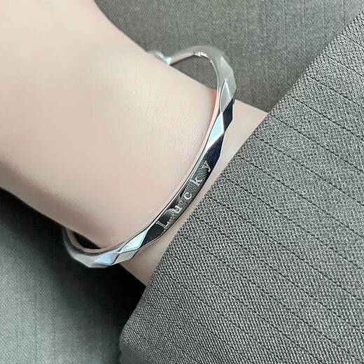 Century-old sterling silver bracelet for women 999 pure silver Lucky lucky bracelet niche design birthday gift Lucky silver bracelet comes with certificate + gift box