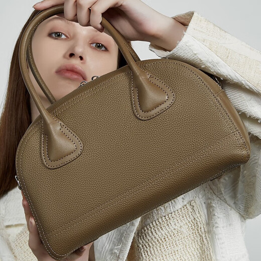 Chearl koria shell sac Nouveau sac de bowling couche de tête de vache de vache crossbody-in boston sac femmes éléphant gris