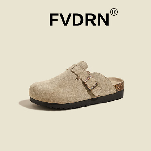 Zapatillas de punta de bolsas de estilo de lujo para mujeres 2025 NUEVO SUMERA RETRO RETRO CASA SULLA SULLA SULLA BIRKENSTOCK HCS-828-1A LIGHT KHAKI 40
