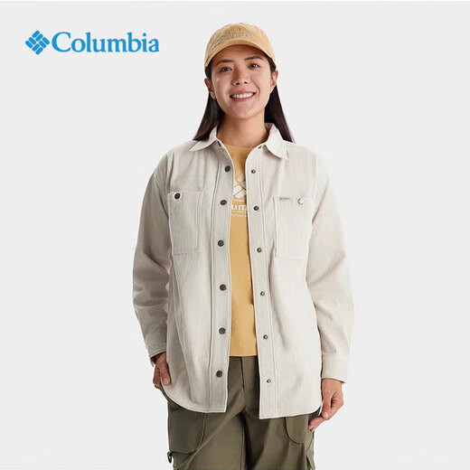 Columbia Columbia Shirt Frauen 2025 Frühlings- und Sommer Neues Produkt Outdoor-Schleppleiterin Casual Langarmed Shirt AR9898 278/Off White L/165/88a